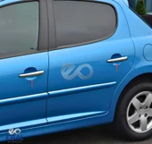 Peugeot 5008 Krom Kapı Kolu  4 kapı 2009-2016 Paslanmaz Çelik thumbnail 2
