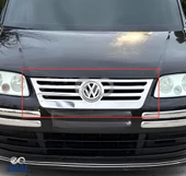 VW Caddy Krom Ön Panjur 1 prç. 2004 Üzeri P. Çelik Formlu thumbnail 2