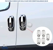 Opel Combo Krom Kapı Kolu 5 Kapı 10 Parça (SET) 2012-2018 Paslanmaz Çelik thumbnail 1