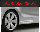 2 Adet Honda i-vtec Dohc - i-vtec Sohc Sticker thumbnail 2