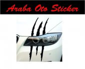 Monster Canavar Pençesi Araba Sticker (2 adet) thumbnail 2