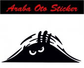 Bagajdan Bakan Adam Oto Sticker Araba Sticker thumbnail 2