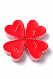 Mum Tea lights  16ad KALP Şekilli thumbnail 4