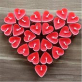 Mum Tea lights  16ad KALP Şekilli thumbnail 5