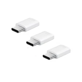 Samsung Micro USB to USB Type C Adaptörü Orjinal 3-Pack EE-GN930KWEGWW thumbnail 2