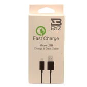BYZ Fast Charge Micro Usb Data ve Şarj Kablosu - Siyah thumbnail 1