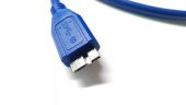 USB 3.0 Harici Disk Kablosu - 50 cm - Mavi thumbnail 1