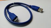 USB 3.0 Harici Disk Kablosu - 50 cm - Mavi thumbnail 2