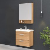 Orka Nova 60 cm Morgana Kiraz Banyo Dolabı Alt Modül, Lavabo thumbnail 2