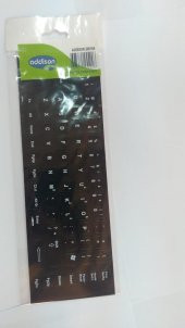 İngilizce Q Klavye Sticker - Siyah thumbnail 2