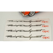 Opel OPC Kapı Açma Kolu Racing Devolopment Sticker Seti thumbnail 3