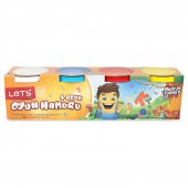 Lets Oyun Hamuru 4 Renk L8440 4X115 Gr thumbnail 1