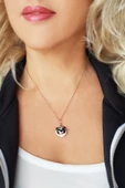 El Yapımı Murano Camı Panda Gümüş Kolye thumbnail 2