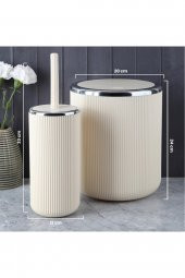 Lısbone Sılver 2 Parça Banyo Takımı Gri 13167 thumbnail 6