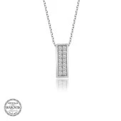 Swarovski Taşlı Gümüş Sırataş Bayan Kolye thumbnail 2