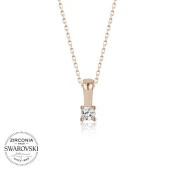 Swarovski Taşlı Gümüş Tektaş Bayan Kolye thumbnail 2