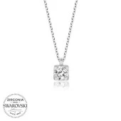 Swarovski Taşlı Gümüş Tektaş Bayan Kolye thumbnail 2