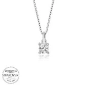 Swarovski Taşlı Gümüş Tektaş Bayan Kolye thumbnail 2
