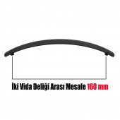 Mat Siyah Çekmece Kulp 160 mm (VİDA DAHİL) thumbnail 4