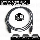 DARK USB 2.0 1.5m Printer ve Data Kablosu (B-Tip) DK-CB-USB2PRNL150 thumbnail 1