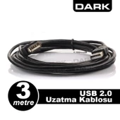 DARK USB 2.0 3m Uzatma Kablosu DK-CB-USB2EXTL300 thumbnail 1