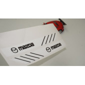 Mazda Yan Aynalar Selefon Kaplama Sticker Seti thumbnail 2
