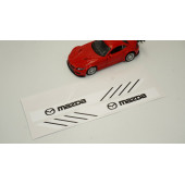 Mazda Yan Aynalar Selefon Kaplama Sticker Seti thumbnail 3