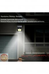 Hareket Sensörlü Solar 48 Led Bahçe Lambası thumbnail 3