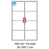 Tanex Tw-2008 99 x 67 Mm Etiket thumbnail 2