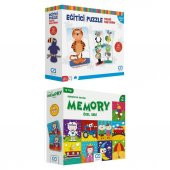 Ca Games 2li Eğitici Puzzle ve Memory Set (5028-5039) thumbnail 1