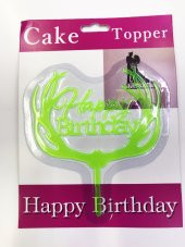 Happy Birthday Dallı Cake Topper 4 Adet thumbnail 4