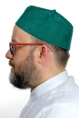 Kubbeli Sert Kalıp Takke - Yeşil thumbnail 3