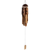 Feng Shui Coconat Bambu Rüzgar Çanı 45 cm Orta Boy thumbnail 2