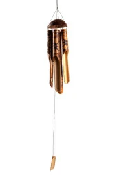 Feng Shui Coconat Bambu Rüzgar Çanı 45 cm Orta Boy thumbnail 9