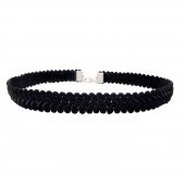 Siyah Örme Kadın Choker Kolye thumbnail 3