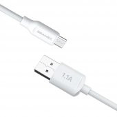 Dramex D11MK Micro USB Data/Şarj Kablosu 1.1A 1mt Beyaz thumbnail 2