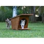 MANDU Ahşap Mini Kedi Evi (Yeni Doğan evi) thumbnail 5
