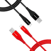 Syrox C89 Micro USB Metal Data/Şarj Kablosu 2.0A 1mt thumbnail 1