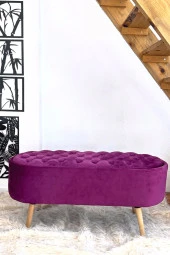 DTM HOME Mor  Kapitone Bench Puf thumbnail 1