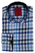Erkek Slim Fit Ekose Gömlek Bgl-st00089 thumbnail 4