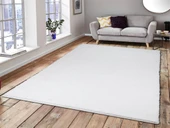 Soft Plain Optik Beyaz Dikdörtgen Halı 150x230cm thumbnail 1