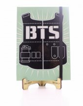 Lastikli Noktalı Sert Kapak BTS Defter thumbnail 1