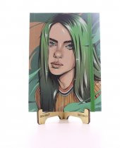 Lastikli Çizgisiz Sert Kapak Bellie Eilish Defter thumbnail 1