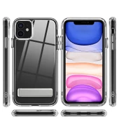 Gpack Apple iPhone 11 Kılıf Lüx Silikon L Standlı thumbnail 1
