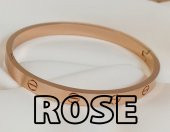 Alaşım kartier Kelepçe Bileklik Rose thumbnail 1