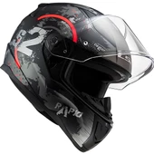 LS2 RAPID 2 CIRCLE MAT TITANIUM-TURUNCU KASK thumbnail 2