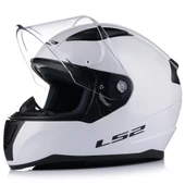 Ls2 Rapıd 2 Beyaz Fullface Motosiklet Kaskı thumbnail 2