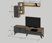 Showy Tv Standı Tv Sehpası thumbnail 5