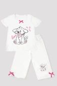 Kız Çocuk Baskılı Pijama Takımı thumbnail 1