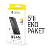 Notech iPhone 7 Plus / 8 Plus Temperli Cam Ekran Koruyucu 5li Eko Paket thumbnail 2